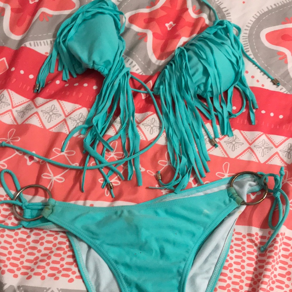 Blue bikini set